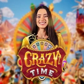 Crazy Time logo by Evolution at Casa Pariurilor CasinoCrazy Time