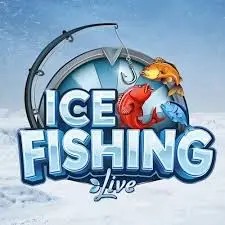 Ice Fishing Live game by Evolution – logo hosted on Casa Pariurilor Casino